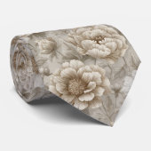 Unique Groomsmen Gift Peonies Flower Krawatte (Gerollt)
