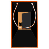 Unique Halloween Black Cat Kleine Geschenktüte (Rückseite)