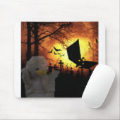 Unique Halloween Design Mousepad (Mit Mouse)