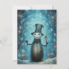 Unique Hand Drawn Christmas Cards Feiertagskarte