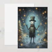 Unique Hand Drawn Christmas Cards Feiertagskarte (Vorne/Hinten)