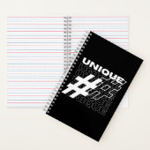 Unique Hashtag Typografie Notizblock (Innen)