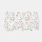 Unique Heart Watercolor Wildflower Floral Wedding Geschenkschachtel (Ungefaltet)