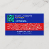 Unique Heating & Cooling Logo | Black HVAC Company Visitenkarte (Rückseite)