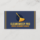 Unique House Clearing Maid Service-Logo Visitenkarte (Vorderseite)