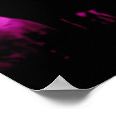 Unique Howling Wolf Silhouette Poster (Ecke)