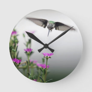 Unique Hummingbird Runde Wanduhr