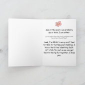 Unique I’m Sorry Apology Mouse Flowers Card Karte (Innenseite)