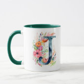 Unique J Letter Design Cup Tasse (Links)
