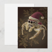 Unique Jumping Spider Christmas Cards Feiertagskarte (Vorne/Hinten)
