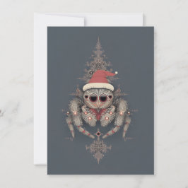 Unique Jumping Spider Christmas Cards Feiertagskarte
