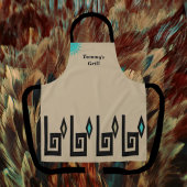 Unique Khaki Southwestern Aztec Style Schürze