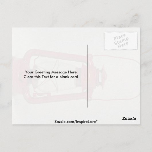 Unique Lantern Postkarte (Rückseite)