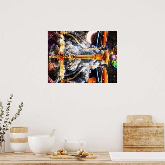 Unique Libra Zodiac Wall Art | Perfekte Geschenkid Poster (Küche)