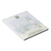 Unique Lighthouse Corporate Logo Linken Notizblock (angewinkelt)