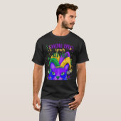 Unique Mardi Gras Party, Fat Tuesday, Cat Graphic T-Shirt (Vorne ganz)