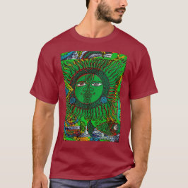 Unique Mayan Totem Maskenmotiv T-Shirt