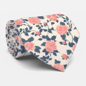 Unique Mens Accessories Rose Floral Krawatte (Gerollt)
