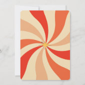 Unique Mid Century Modern Atomic Art Family Photo Einladung (Rückseite)