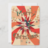 Unique Mid Century Modern Atomic Art Family Photo Einladung (Vorderseite)