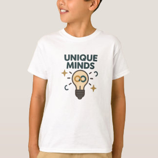 Unique Minds Neurodiversity Lightbulb T-Shirt