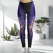 Unique Modern and Dazzling Ultraviolet Printed Leggings