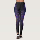 Unique Modern and Dazzling Ultraviolet Printed Leggings (Rückseite)