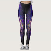 Unique Modern and Dazzling Ultraviolet Printed Leggings (Vorderseite)