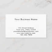 Unique Modern Blue Pixel QR Code Tech Business Visitenkarte (Rückseite)