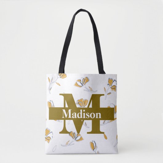 Unique Modern Monogram Initial Name Personalized  Tasche (Vorderseite)