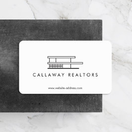 Unique Modern Zuhause Logo Real Anwesen Visitenkarte