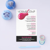 Unique Nails Salon Flyer (Einzeln)