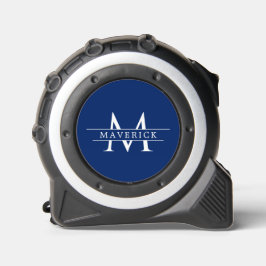Unique Navy Tape Measure Featuring Modern Monogram Maßband