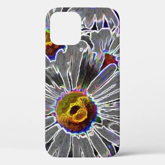 Unique Neon Daisies Case-Mate iPhone Hülle (Rückseite)