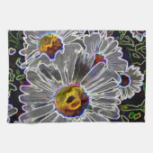Unique Neon Daisies Geschirrtuch (Horizontal)