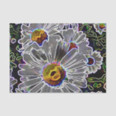 Unique Neon Daisies Seidenpapier (Vorderseite)