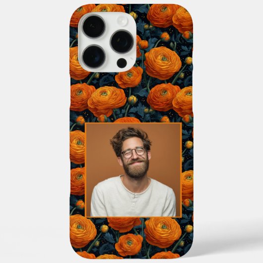 Unique Newlywed Gift Ranunculus Flower Photo  Case-Mate iPhone Hülle (Rückseite)