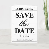 Unique Newspaper Quinceañera Photo Karte (Rückseite)