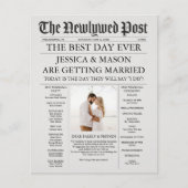 Unique Newspaper Timeline and Wedding Programs Fly (Vorderseite)