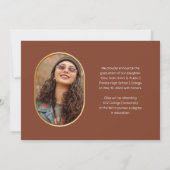 Unique Oblong 4 Foto Collage Abschluss Ankündigung (Rückseite)