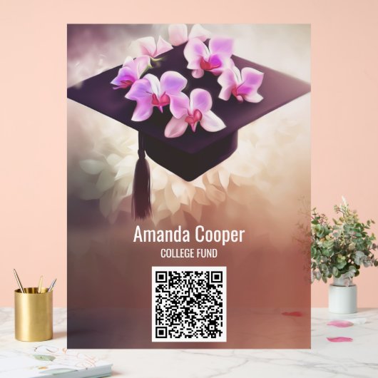 Unique Orchids Abschluss Akryllisches Zeichen Acrylschild (Hochzeit)