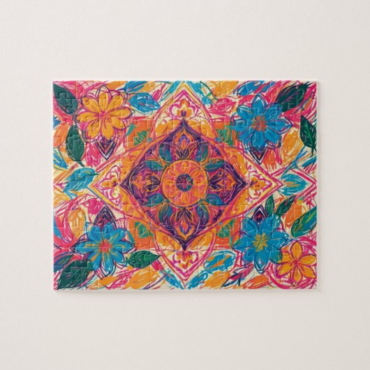 Unique Orient Blume Scribbles Puzzle (Horizontal)