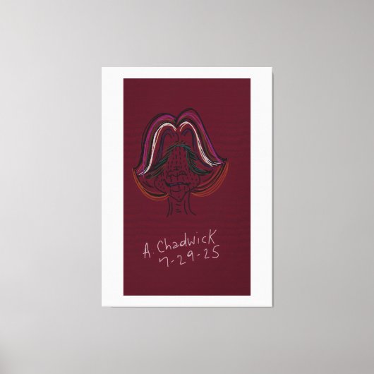 Unique Original Animation Stretched Canvas Leinwanddruck (Vorderseite)