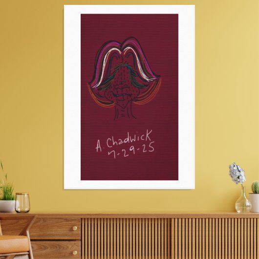 Unique Original Animation Stretched Canvas Leinwanddruck (Insitu (Wohnzimmer))