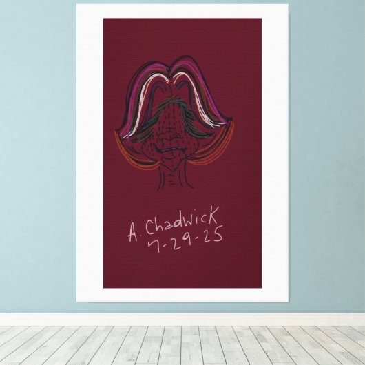 Unique Original Animation Stretched Canvas Leinwanddruck (Insitu (Holzboden))