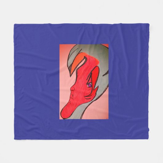 Unique Original Character Art Fleecedecke (Vorderseite (Horizontal))