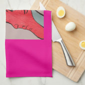 Unique Original Character Art Kitchen Towel Geschirrtuch (Viertel Falte)