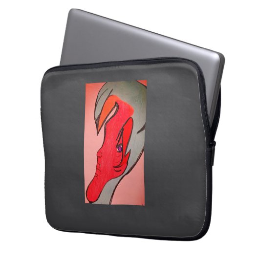 Unique Original Character Art Laptop Sleeve (Vorderseite Links)