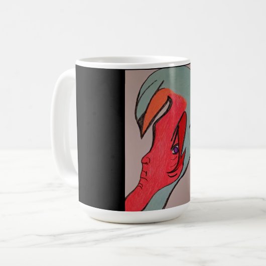 Unique Original Character Art Mug Kaffeetasse (Vorderseite Links)