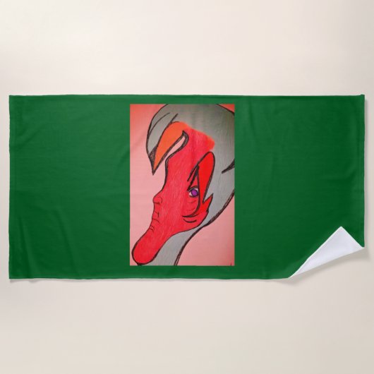 Unique Original Character Art Strandtuch (Vorderseite)